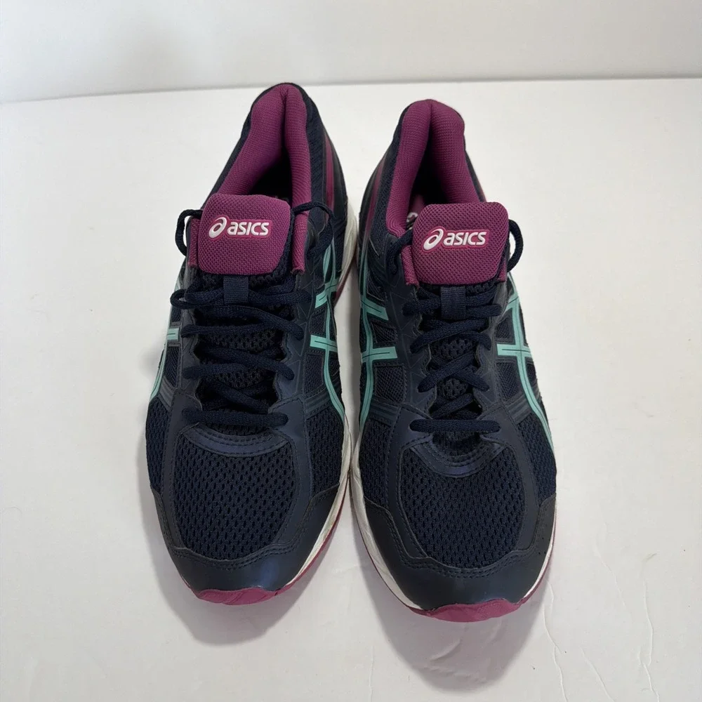 ASICS Gel-Contend 4 Ortholite Running Athletic Shoes Blue T765N Women's Size 12